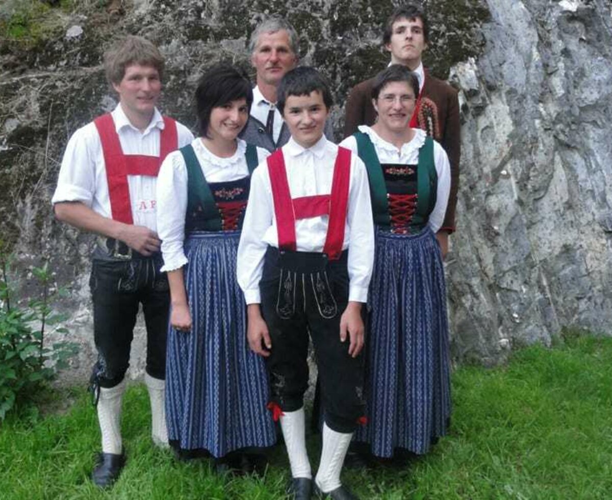 The Frischmann family origins. Ötztal costume is worn on special occasions, such as traditional events and church feast days.