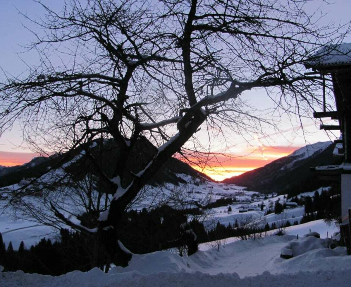 Sunrise with views of Kartitsch