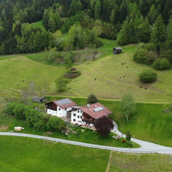 Our Pfundserhof! In the middle of green meadows