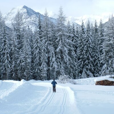 Cross-country skiing in Hopfgarten, East Tyrol