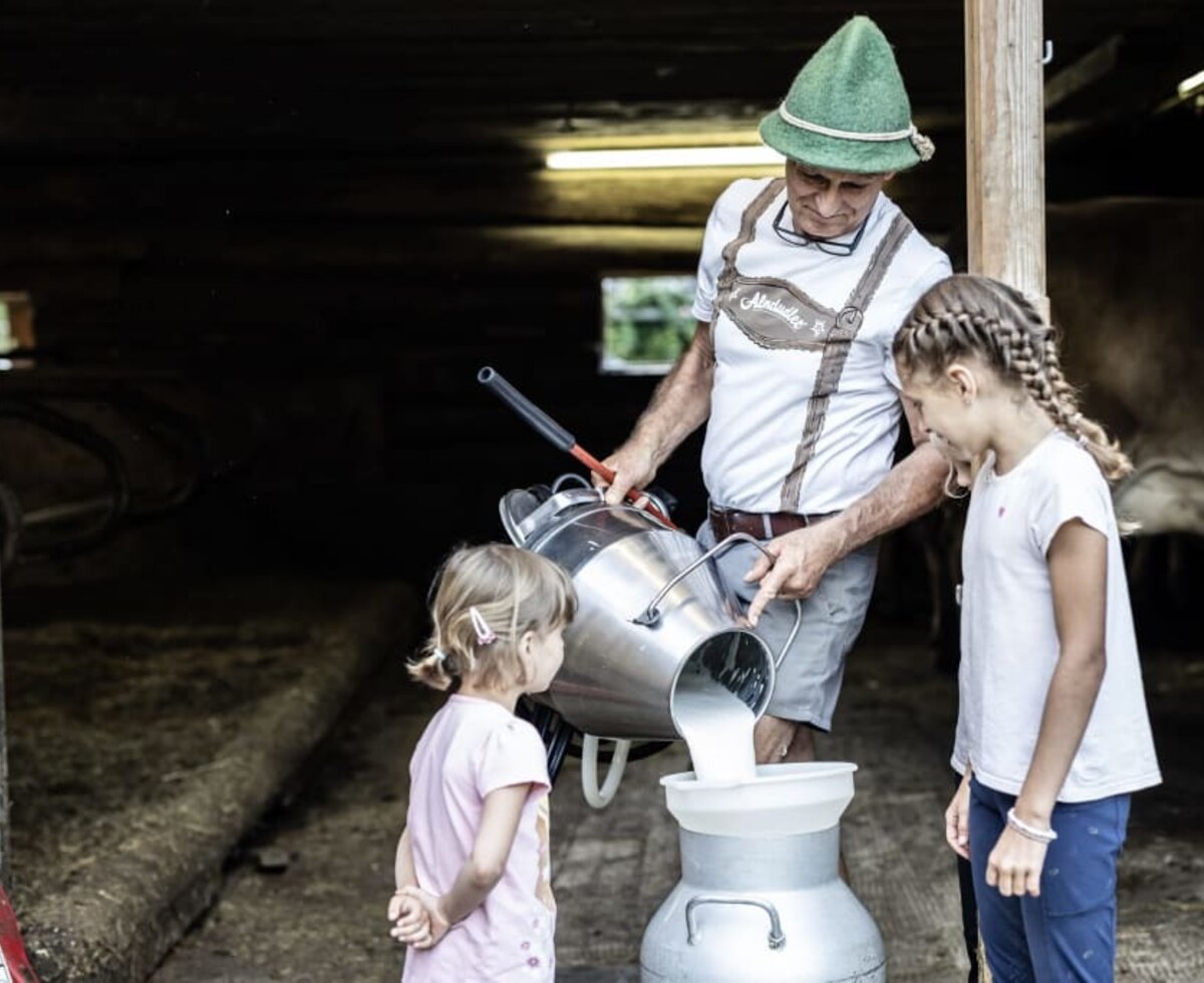 fresh milk from the farm