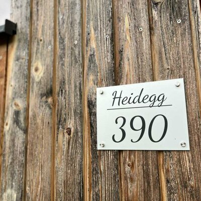 Entrance area of the holiday farm on the Heidegg.