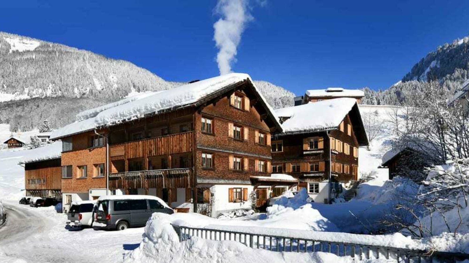 Our idyllic Haldenhof in winter