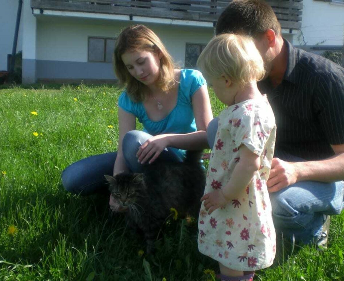 Like our daughter Cori (far left), you can stroke the pets.