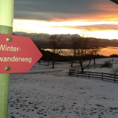 Winter hiking trails around the Sohlerhof.