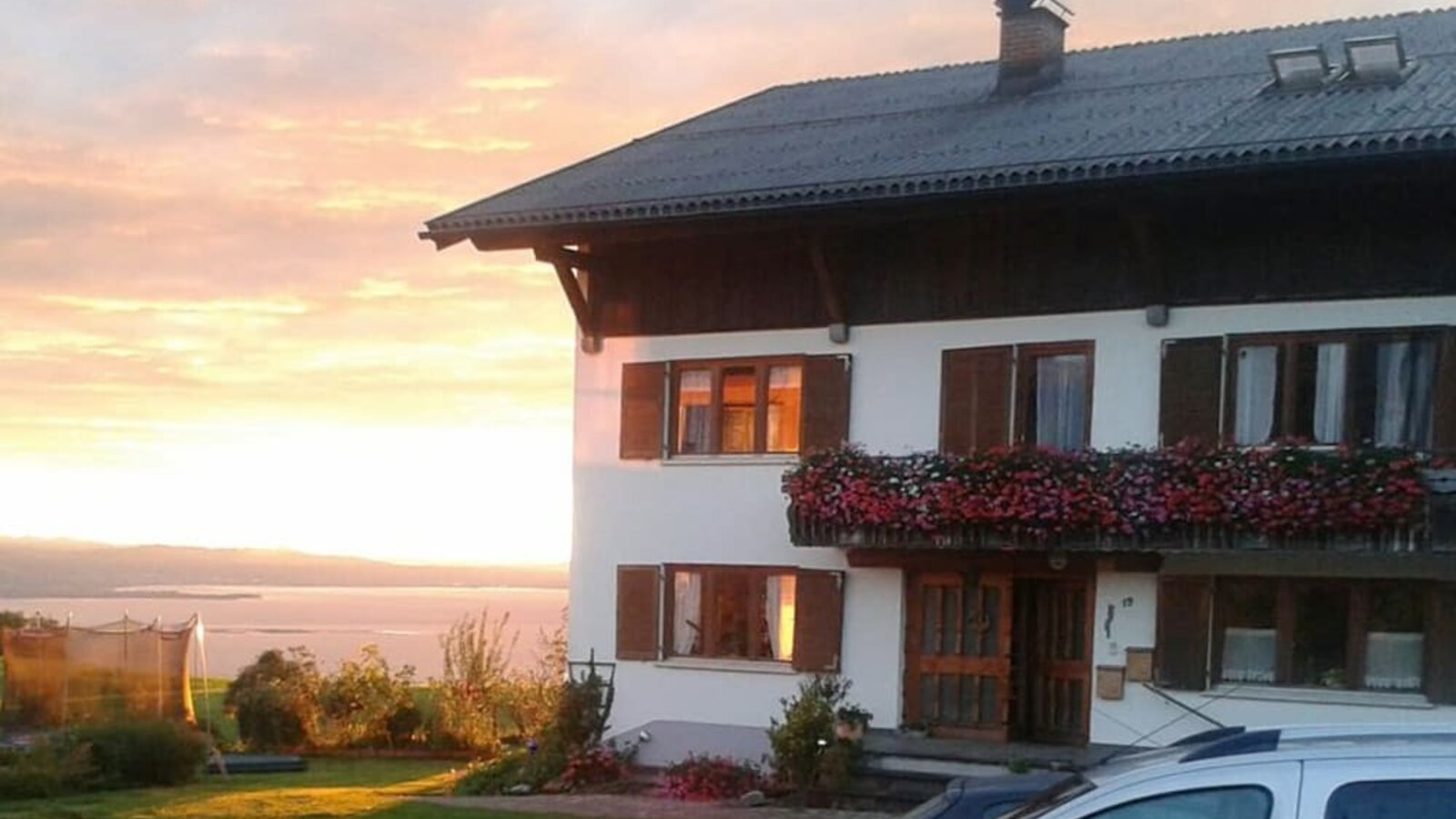 Our Sohlerhof in Eichenberg with a view of Lake Constance.