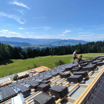 Construction work at Weitblickhof Roth